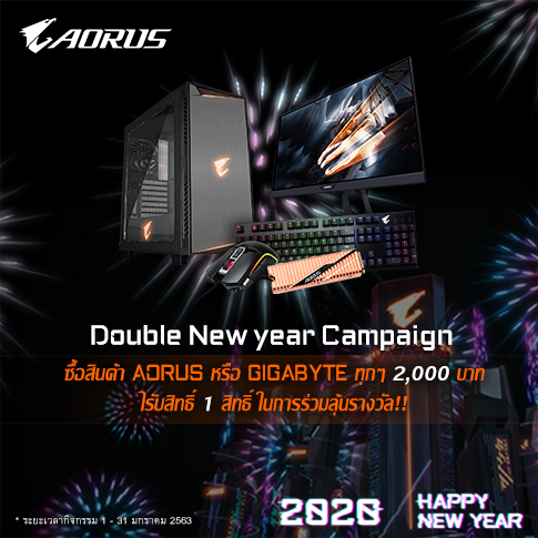 [Thailand] 2020 Jan GIGABYTE AORUS Double New Year Promotion